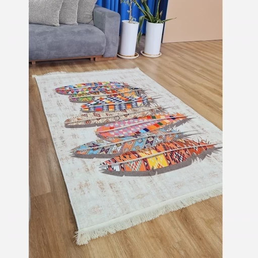 فرش کناره و فرش راهرو جنس مخمل تُرک طرح پَر کد h261 (پس کرایه) فرش کناره و فرش راهرو جنس مخمل تُرک طرح پَر کد h261 (پس کرایه) - Image 2