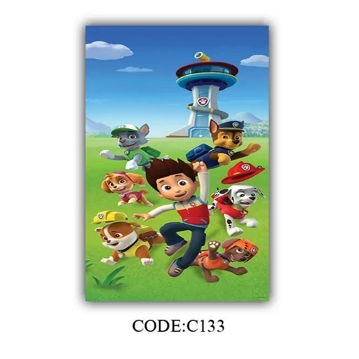 فرش کودک طرح سگ نگهبان مخمل ضد حساسیت کدC133 (پس کرایه) فرش کودک طرح سگ نگهبان مخمل ضد حساسیت کدC133 (پس کرایه) - Image 2