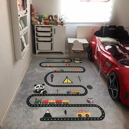 فرشینه هازان ترک کودک طرح جاده کد C135 (پس کرایه) فرشینه هازان ترک کودک طرح جاده کد C135 (پس کرایه)