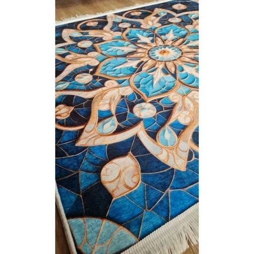 فرش ماشینی چاپی | فرشینه هازان ترک سه بعدی 9140 (پس کرایه) فرش ماشینی چاپی | فرشینه هازان ترک سه بعدی 9140 (پس کرایه) - Image 5