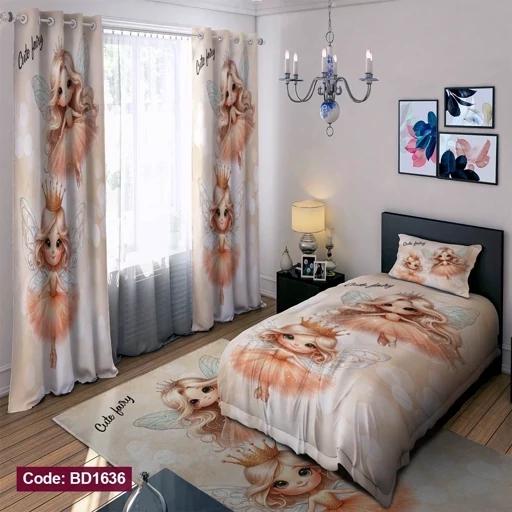 ست فانتزی رو تختی چاپی دخترانه پرنسس بالدار کد bd1636 (پس کرایه) ست فانتزی رو تختی چاپی دخترانه پرنسس بالدار کد bd1636 (پس کرایه)