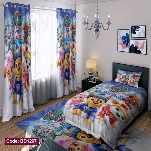 ست فانتزی رو تختی چاپی پسرانه سگهای نگهبان bd1267 (پس کرایه) ست فانتزی رو تختی چاپی پسرانه سگهای نگهبان bd1267 (پس کرایه)