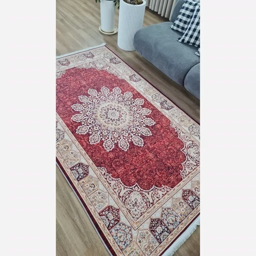 فرش ماشینی چاپی | فرشینه هازان ترک طرح سنتی A174 (پس کرایه) فرش ماشینی چاپی | فرشینه هازان ترک طرح سنتی A174 (پس کرایه) - Image 7