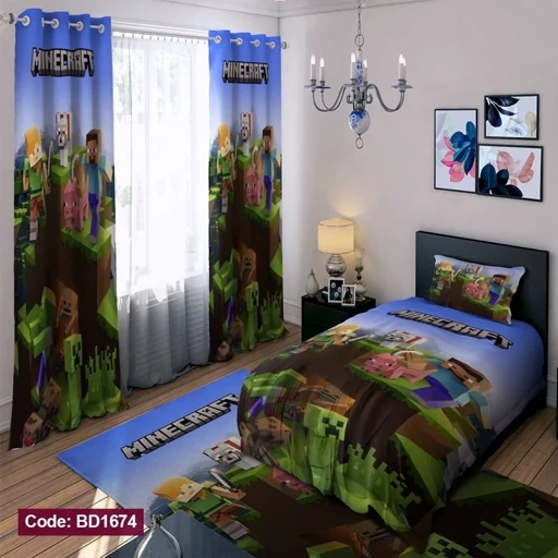 ست فانتزی روتختی چاپی پسرانه طرح ماینکرفت کد bd1674 (پس کرایه) ست فانتزی روتختی چاپی پسرانه طرح ماینکرفت کد bd1674 (پس کرایه)