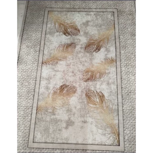 فرشینه مخمل تُرک طرح پر طلایی کد M299 (پس کرایه) فرشینه مخمل تُرک طرح پر طلایی کد M299 (پس کرایه) - Image 10