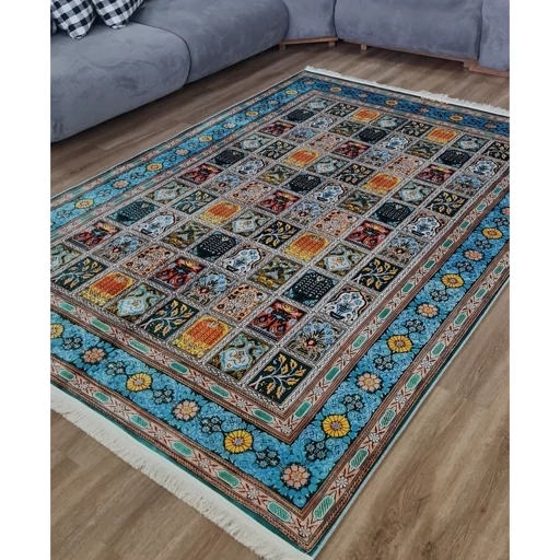 فرشینه هازان ترک طرح سنتی خشتی (پس کرایه) فرشینه هازان ترک طرح سنتی خشتی (پس کرایه) - Image 2