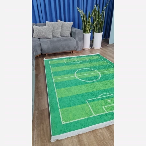 فرش ماشینی چاپی | فرشینه کودک طرح زمین چمن فوتبال C154 (پس کرایه) فرش ماشینی چاپی | فرشینه کودک طرح زمین چمن فوتبال C154 (پس کرایه) - Image 3