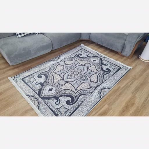 فرش ماشینی چاپی | فرشینه هازان ترک طرح سنتی طوسی کد 160 (پس کرایه) فرش ماشینی چاپی | فرشینه هازان ترک طرح سنتی طوسی کد 160 (پس کرایه) - Image 2