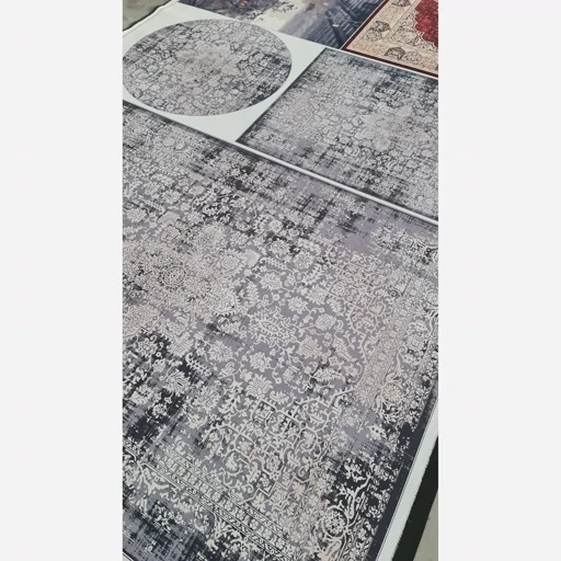 فرشینه هازان ترک وینتیج طوسی کد M328 (پس کرایه) فرشینه هازان ترک وینتیج طوسی کد M328 (پس کرایه) - Image 7