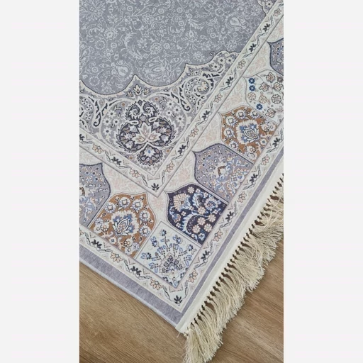 فرش ماشینی چاپی | فرشینه هازان ترک طرح طوسی سنتی h224 (پس کرایه) فرش ماشینی چاپی | فرشینه هازان ترک طرح طوسی سنتی h224 (پس کرایه) - Image 6