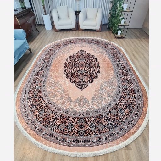 فرشینه طرح ابریشم بافت مدل کرم شکولاتی ( پس کرایه ) فرشینه طرح ابریشم بافت مدل کرم شکولاتی ( پس کرایه ) - Image 5
