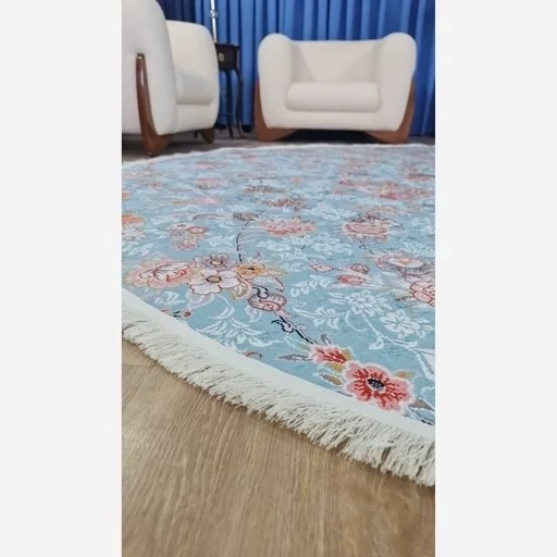 فرشینه مخمل تُرک مدل اگل های فشان سرخ آبی ( پس کرایه ) فرشینه مخمل تُرک مدل اگل های فشان سرخ آبی ( پس کرایه ) - Image 4