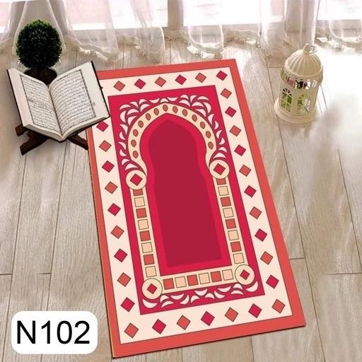 فرشینه طرح جانماز جنس مخمل و زیره ضد سُر سایز 110 در 75 کد N102 (پس کرایه) فرشینه طرح جانماز جنس مخمل و زیره ضد سُر سایز 110 در 75 کد N102 (پس کرایه)
