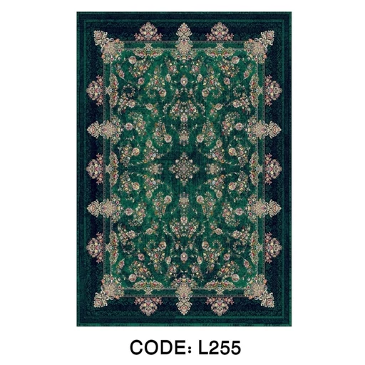 فرشینه مخمل ترک سبز افشان L255 (پس کرایه) فرشینه مخمل ترک سبز افشان L255 (پس کرایه) - Image 2