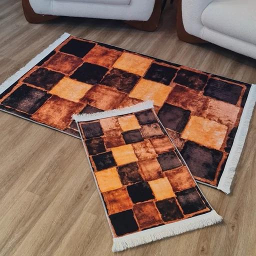 فرشینه مخمل مدرن ترمز دار (ابعاد دلخواه)تولید میشه u633 (پس کرایه) فرشینه مخمل مدرن ترمز دار (ابعاد دلخواه)تولید میشه u633 (پس کرایه) - Image 4
