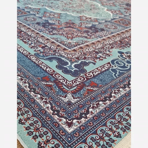 فرشینه طرح مخمل ابریشم بافت مدل سنتی ( پس کرایه ) فرشینه طرح مخمل ابریشم بافت مدل سنتی ( پس کرایه ) - Image 5