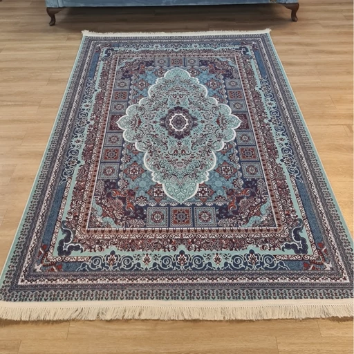 فرشینه طرح مخمل ابریشم بافت مدل سنتی ( پس کرایه ) فرشینه طرح مخمل ابریشم بافت مدل سنتی ( پس کرایه )