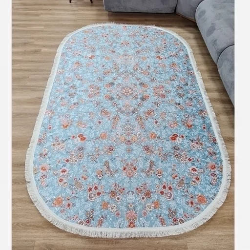 فرشینه مخمل تُرک مدل اگل های فشان سرخ آبی ( پس کرایه ) فرشینه مخمل تُرک مدل اگل های فشان سرخ آبی ( پس کرایه ) - Image 5