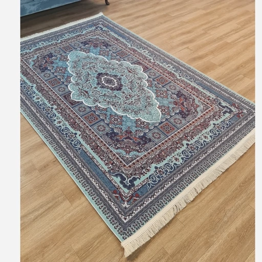 فرشینه طرح مخمل ابریشم بافت مدل سنتی ( پس کرایه ) فرشینه طرح مخمل ابریشم بافت مدل سنتی ( پس کرایه ) - Image 4