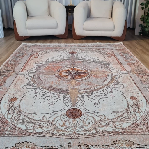فرشینه مخمل هازان طرح قطب نما L501 (پس کرایه) فرشینه مخمل هازان طرح قطب نما L501 (پس کرایه)