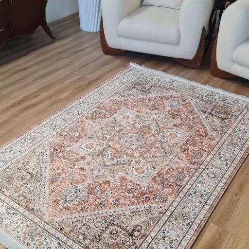 فرشینه مخمل کیفیت گوشتی A+ کویر تذهیب U540(پس کرایه) فرشینه مخمل کیفیت گوشتی A+ کویر تذهیب U540(پس کرایه) - تصویر 4