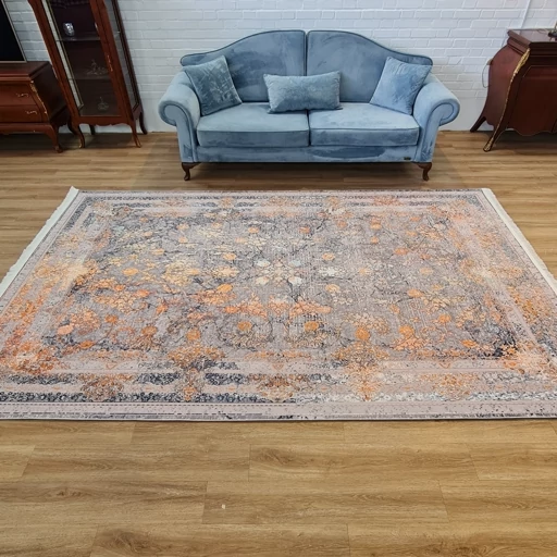 فرشینه مخمل هازان کیفیت گوشتی A+ طرح خزان L128(پس کرایه) فرشینه مخمل هازان کیفیت گوشتی A+ طرح خزان L128(پس کرایه) - Image 2