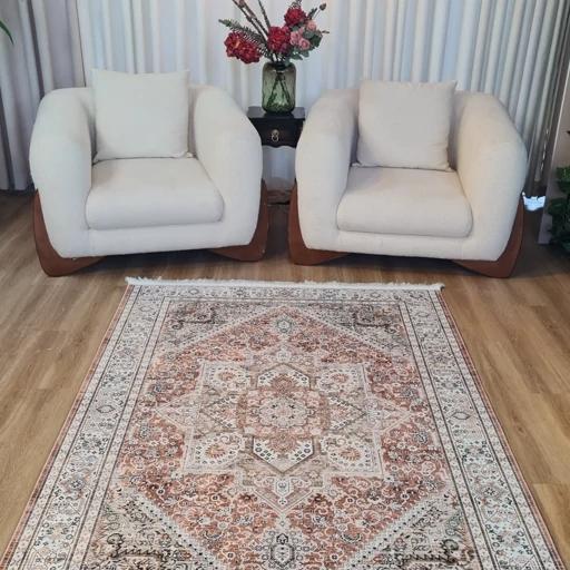 فرشینه مخمل کیفیت گوشتی A+ کویر تذهیب U540(پس کرایه) فرشینه مخمل کیفیت گوشتی A+ کویر تذهیب U540(پس کرایه) - تصویر 2