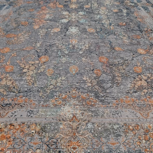 فرشینه مخمل هازان کیفیت گوشتی A+ طرح خزان L128(پس کرایه) فرشینه مخمل هازان کیفیت گوشتی A+ طرح خزان L128(پس کرایه) - Image 5