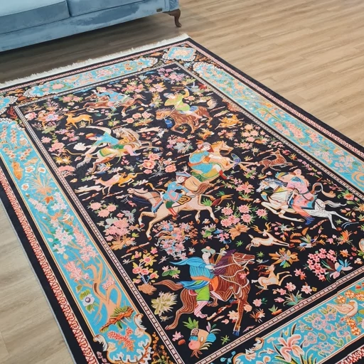 فرشینه مخمل کیفیت گوشتی A+ فیروزه حافظ A005(پس کرایه) فرشینه مخمل کیفیت گوشتی A+ فیروزه حافظ A005(پس کرایه) - Image 5
