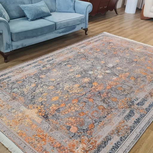 فرشینه مخمل هازان کیفیت گوشتی A+ طرح خزان L128(پس کرایه) فرشینه مخمل هازان کیفیت گوشتی A+ طرح خزان L128(پس کرایه) - Image 4