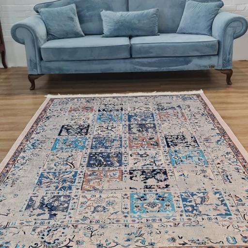 فرشینه هازان کیفیت گوشتی A+ طرح کهنه نما چهارخانه u488 (پس کرایه) فرشینه هازان کیفیت گوشتی A+ طرح کهنه نما چهارخانه u488 (پس کرایه) - Image 2