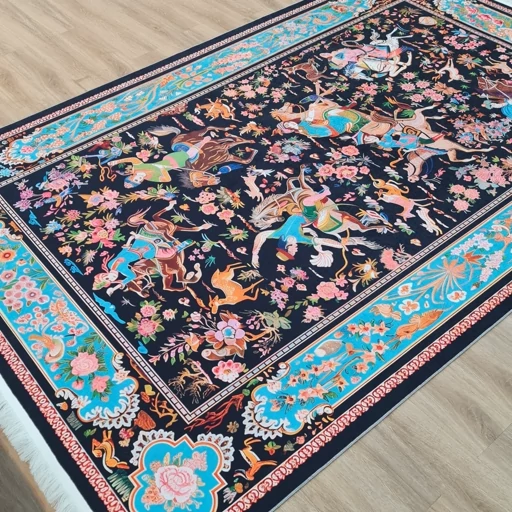 فرشینه مخمل کیفیت گوشتی A+ فیروزه حافظ A005(پس کرایه) فرشینه مخمل کیفیت گوشتی A+ فیروزه حافظ A005(پس کرایه) - Image 6