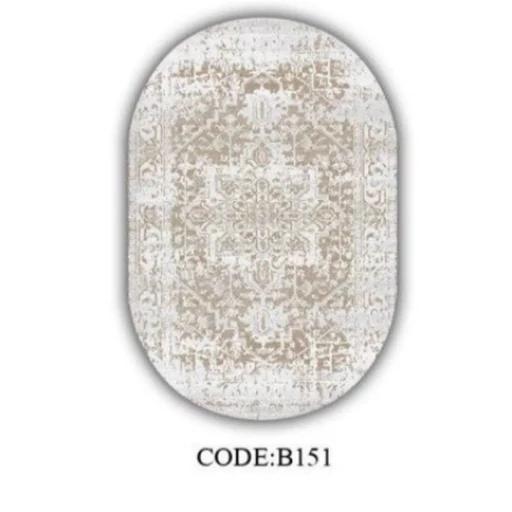 فرشینه بیضی قالیوا مخمل ترک کدb151 (پس کرایه) فرشینه بیضی قالیوا مخمل ترک کدb151 (پس کرایه)