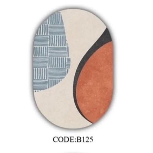 فرشینه قالیوا بیضی مخمل ترک کدb125 (پس کرایه) فرشینه قالیوا بیضی مخمل ترک کدb125 (پس کرایه)