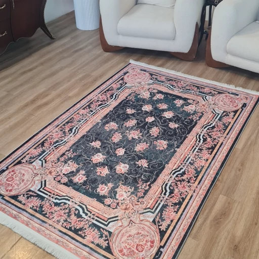 فرشینه مخمل هازان طرح انار هورامانات L316 (پس کرایه) فرشینه مخمل هازان طرح انار هورامانات L316 (پس کرایه) - Image 2