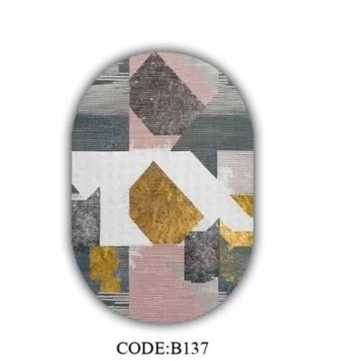 فرشینه قالیوا بیضی مخمل ترک کدb137 (پس کرایه) فرشینه قالیوا بیضی مخمل ترک کدb137 (پس کرایه)