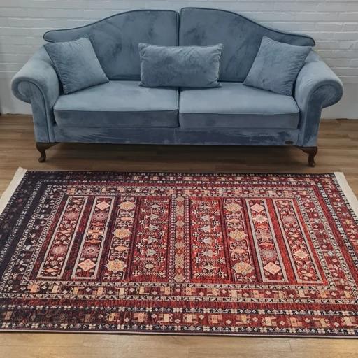 فرشینه پرفروش برند قالیوا مخمل هازان طرح قرمز لاکی استانبول L281a(پس کرایه) فرشینه پرفروش برند قالیوا مخمل هازان طرح قرمز لاکی استانبول L281a(پس کرایه)