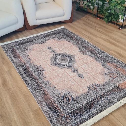 فرش چاپی فرشینه برند قالیوا مخمل هازان مسی L370(پس کرایه) فرش چاپی فرشینه برند قالیوا مخمل هازان مسی L370(پس کرایه)