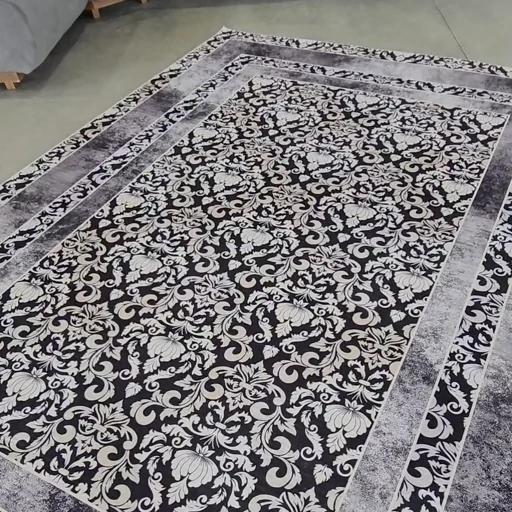 فرش چاپی مدرن طرح مستطیل جنس مخمل هازان تُرک ضد حساسیت با زیره ضد سُر (پس کرایه) فرش چاپی مدرن طرح مستطیل جنس مخمل هازان تُرک ضد حساسیت با زیره ضد سُر (پس کرایه)