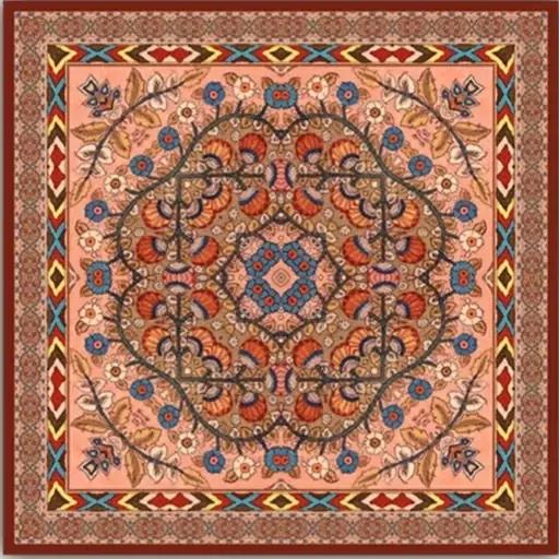 فرش چاپی طرح سنتی مربع مخمل هازان ترک کد Q119 (پس کرایه) فرش چاپی طرح سنتی مربع مخمل هازان ترک کد Q119 (پس کرایه)
