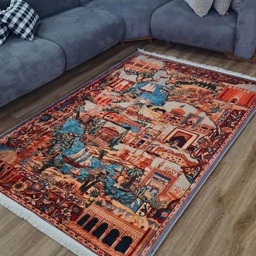 فرشینه مخمل هازان ترک طرح ایران u467(پس کرایه) فرشینه مخمل هازان ترک طرح ایران u467(پس کرایه)