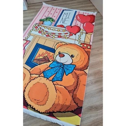 فرش چاپی مخمل کودک طرح خرس (پس کرایه) فرش چاپی مخمل کودک طرح خرس (پس کرایه)