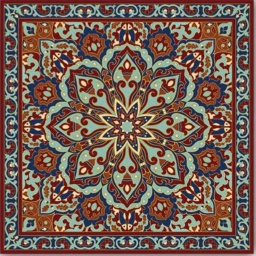فرش چاپی مربع طرح سنتی مخمل هازان ترک کد Q124 (پس کرایه) فرش چاپی مربع طرح سنتی مخمل هازان ترک کد Q124 (پس کرایه)