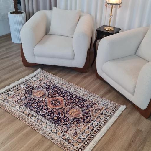 فرشینه مخمل هازان ترک طرح بختیاری تیره A150(پس کرایه) فرشینه مخمل هازان ترک طرح بختیاری تیره A150(پس کرایه)